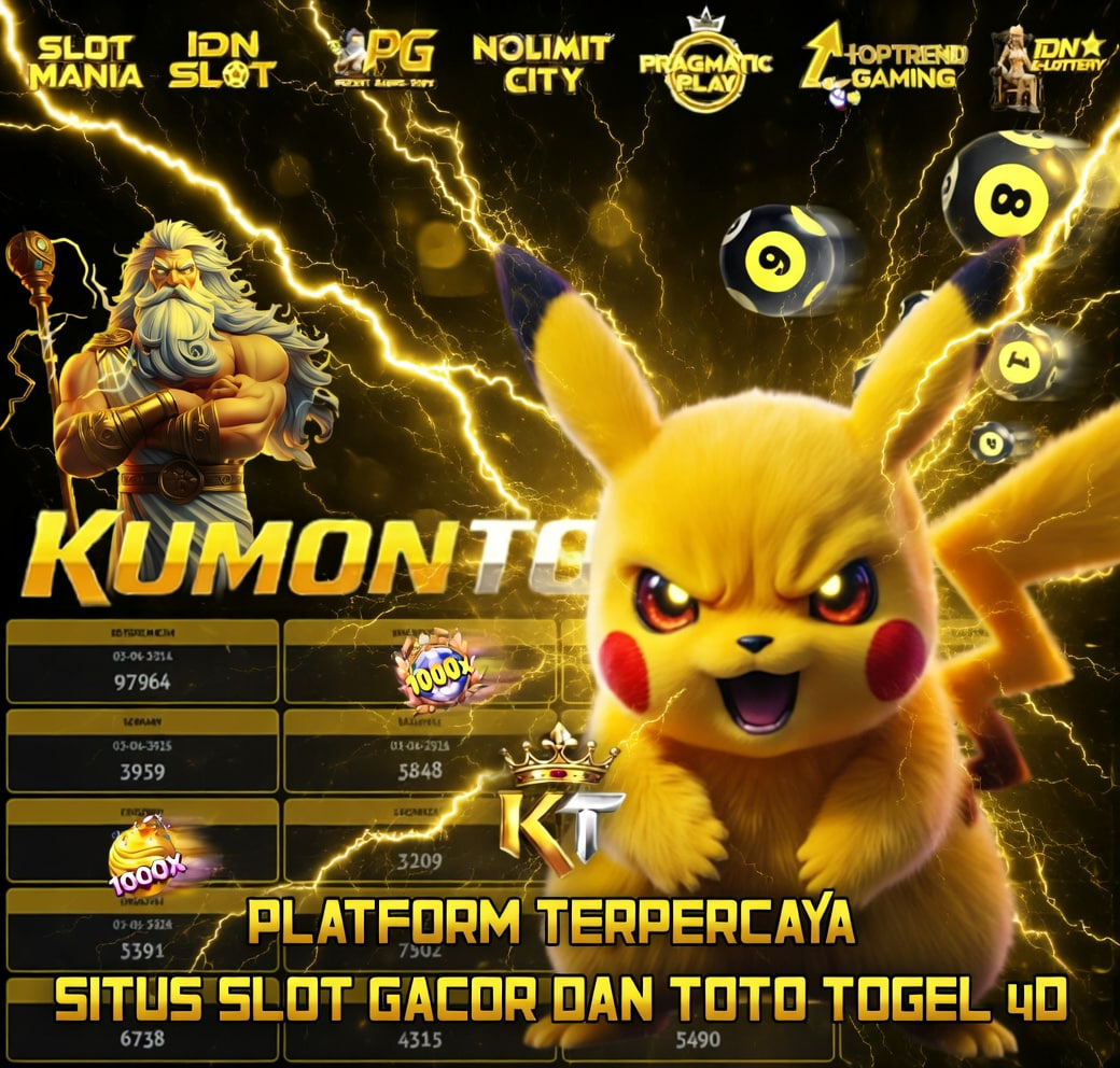KUMONTOTO - Daftar Platform Resmi Situs Slot Gacor Dan Bandar Toto Togel 4D Terbaik